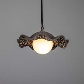 Rivale Black Clay Pendant Light